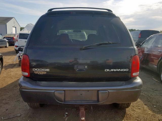 1B8HS38N12F209418 - 2002 DODGE DURANGO SP BLACK photo 9