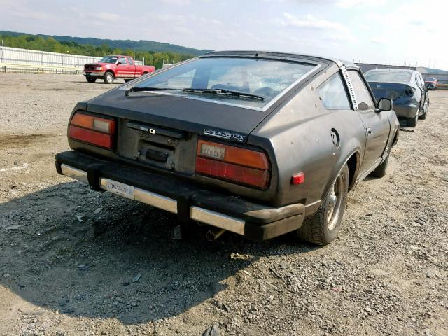 JN1HZ04S4BX413797 - 1981 DATSUN 280ZX CHARCOAL photo 4