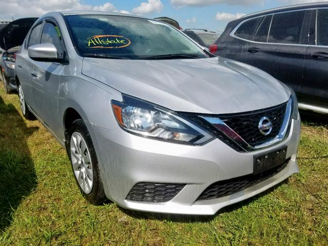 3N1AB7AP2HY206993 - 2017 NISSAN SENTRA S GRAY photo 1