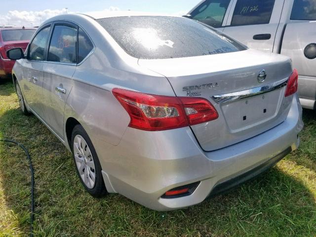 3N1AB7AP2HY206993 - 2017 NISSAN SENTRA S GRAY photo 3