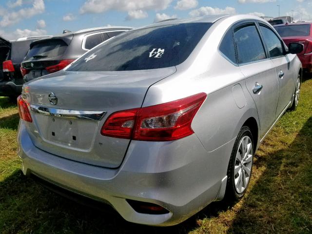 3N1AB7AP2HY206993 - 2017 NISSAN SENTRA S GRAY photo 4