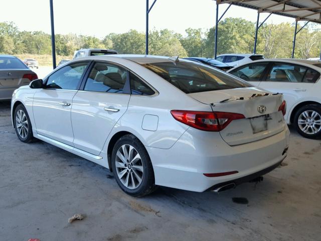 5NPE34AF6GH283668 - 2016 HYUNDAI SONATA SPO WHITE photo 3