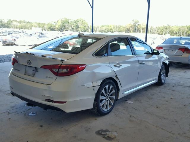 5NPE34AF6GH283668 - 2016 HYUNDAI SONATA SPO WHITE photo 4