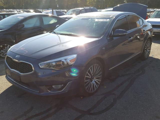 KNALN4D77E5137313 - 2014 KIA CADENZA PR BLUE photo 2