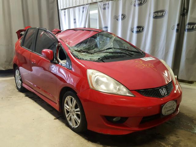 JHMGE8H42AS001094 - 2010 HONDA FIT SPORT RED photo 1