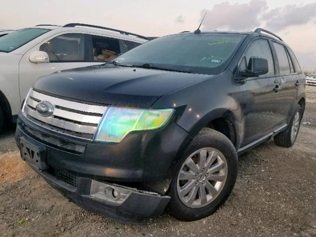 2FMDK38C38BB02538 - 2008 FORD EDGE SEL BLACK photo 2