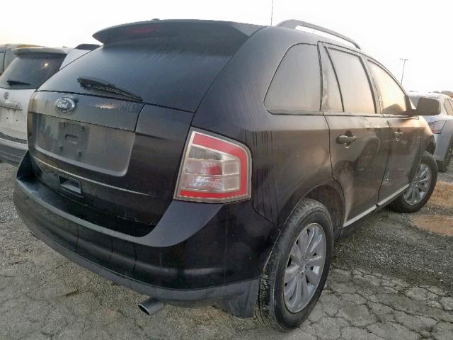 2FMDK38C38BB02538 - 2008 FORD EDGE SEL BLACK photo 4