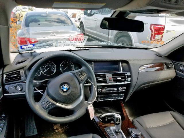 5UXWZ7C30H0V93061 - 2017 BMW X3 SDRIVE2 BLACK photo 9