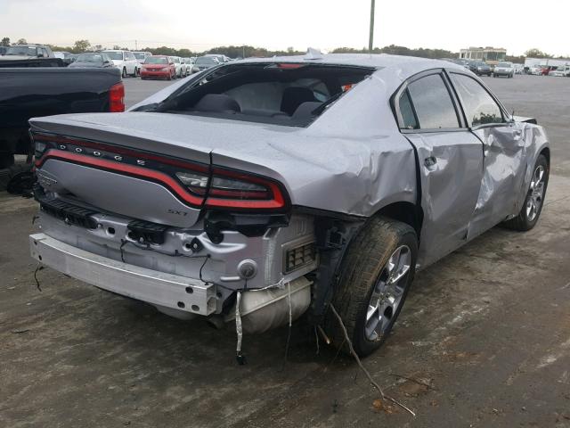 2C3CDXJGXGH277528 - 2016 DODGE CHARGER SX GRAY photo 4