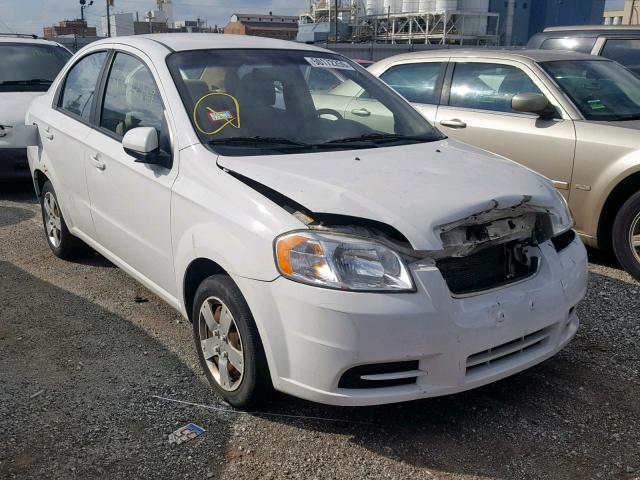 KL1TD5DE1BB148127 - 2011 CHEVROLET AVEO LS WHITE photo 1