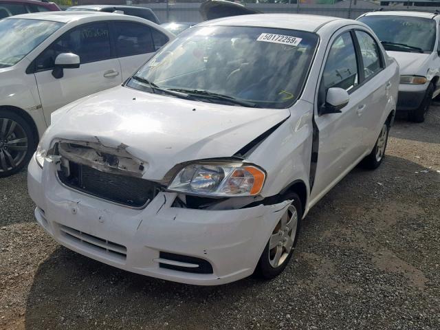 KL1TD5DE1BB148127 - 2011 CHEVROLET AVEO LS WHITE photo 2