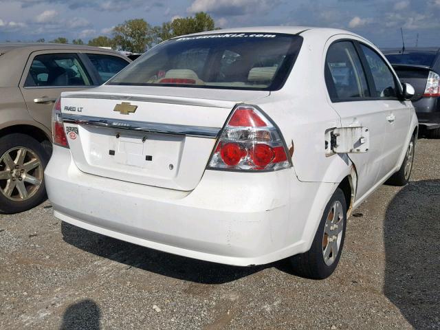 KL1TD5DE1BB148127 - 2011 CHEVROLET AVEO LS WHITE photo 4