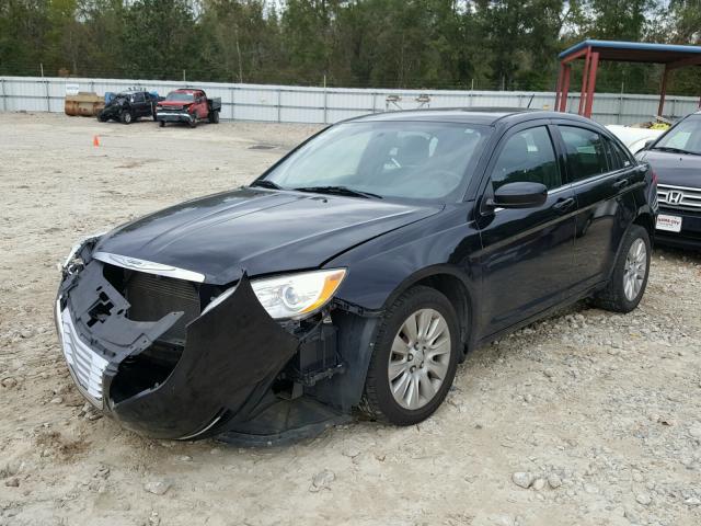 1C3CCBAB4CN330767 - 2012 CHRYSLER 200 LX BLACK photo 2