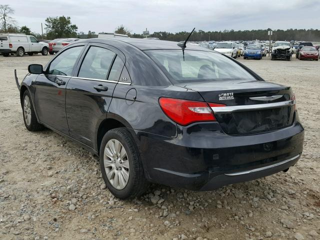 1C3CCBAB4CN330767 - 2012 CHRYSLER 200 LX BLACK photo 3