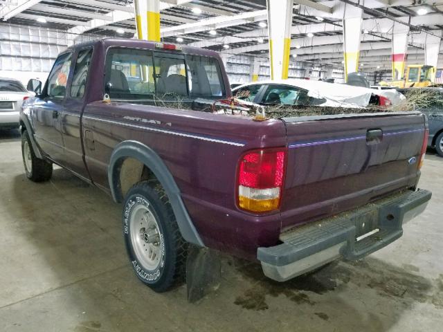 1FTCR15X7PPB09619 - 1993 FORD RANGER SUP MAROON photo 3