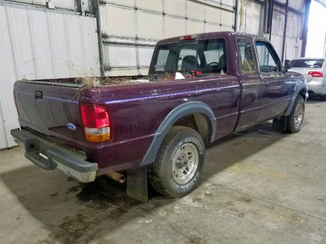 1FTCR15X7PPB09619 - 1993 FORD RANGER SUP MAROON photo 4