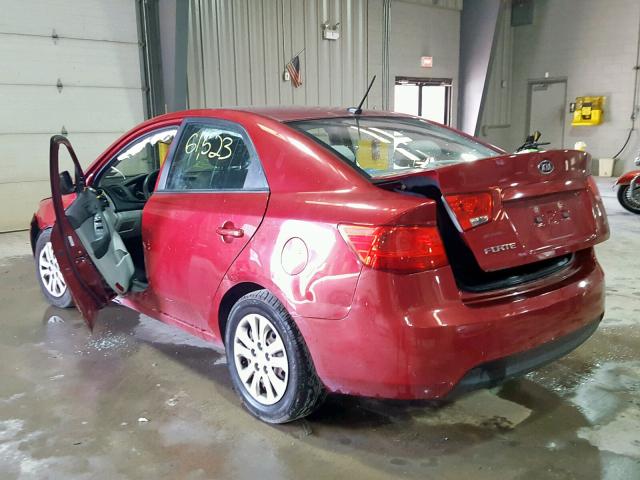 KNAFU4A25C5505476 - 2012 KIA FORTE EX RED photo 3