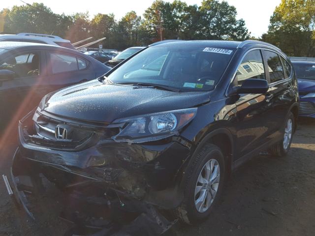 2HKRM4H75EH652305 - 2014 HONDA CR-V EXL BLACK photo 2