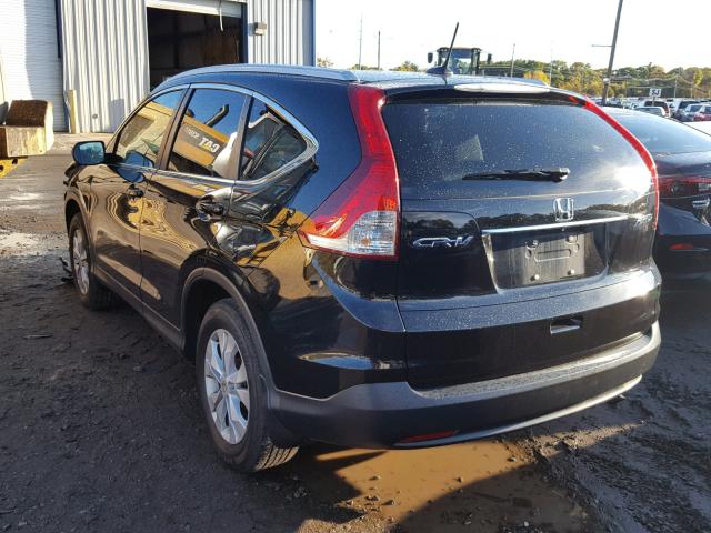 2HKRM4H75EH652305 - 2014 HONDA CR-V EXL BLACK photo 3