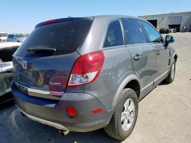 3GSDL43N48S539334 - 2008 SATURN VUE XE GRAY photo 4