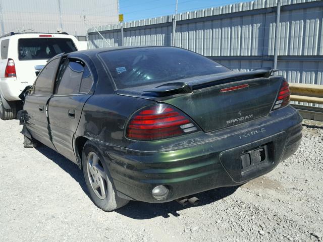 1G2NF52T8YC535603 - 2000 PONTIAC GRAND AM S GREEN photo 3