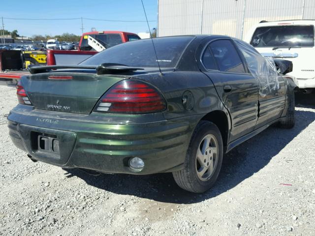 1G2NF52T8YC535603 - 2000 PONTIAC GRAND AM S GREEN photo 4