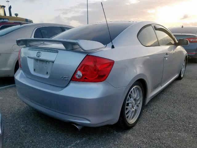 JTKDE167670195246 - 2007 TOYOTA SCION TC ვერცხლისფერი ფოტო 4