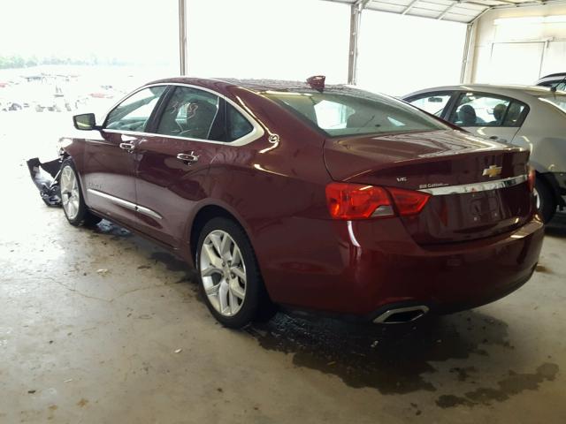 2G1145S36H9132154 - 2017 CHEVROLET IMPALA PRE MAROON photo 3