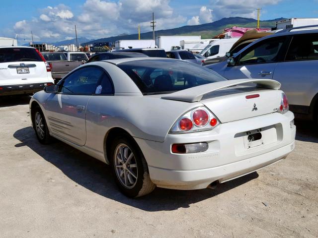 4A3AC44G52E048333 - 2002 MITSUBISHI ECLIPSE GS WHITE photo 3