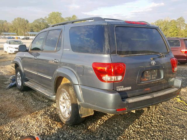 5TDZT38A05S260576 - 2005 TOYOTA SEQUOIA LI BLUE photo 3