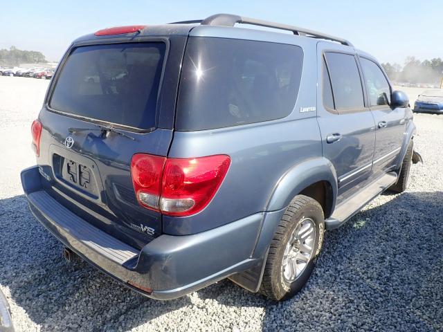 5TDZT38A05S260576 - 2005 TOYOTA SEQUOIA LI BLUE photo 4