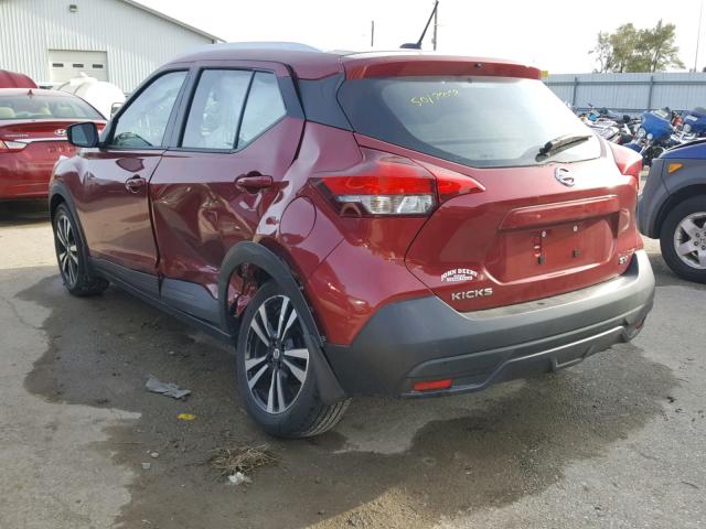 3N1CP5CU4JL502537 - 2018 NISSAN KICKS S RED photo 3