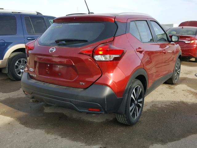 3N1CP5CU4JL502537 - 2018 NISSAN KICKS S RED photo 4