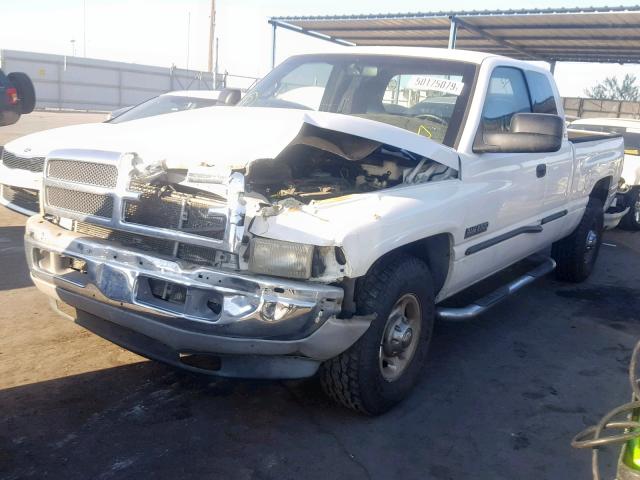 3B7KC23671G228814 - 2001 DODGE RAM 2500 WHITE photo 2