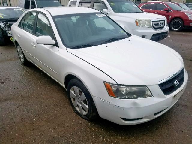 5NPET46C27H247247 - 2007 HYUNDAI SONATA GLS WHITE photo 1