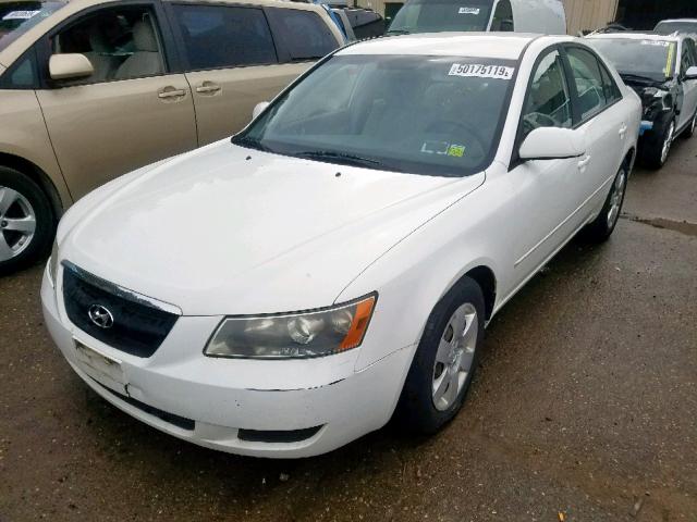 5NPET46C27H247247 - 2007 HYUNDAI SONATA GLS WHITE photo 2