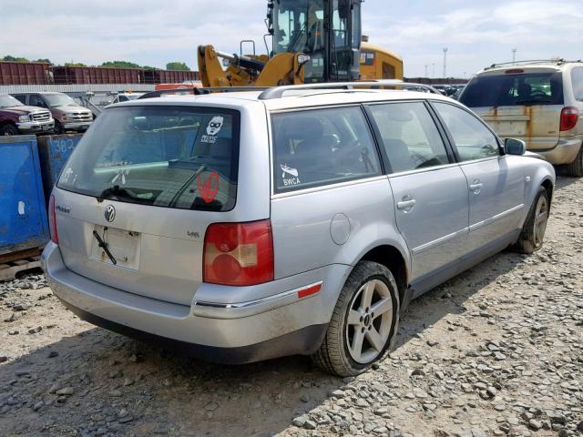 WVWWH63B94E070432 - 2004 VOLKSWAGEN PASSAT GLX SILVER photo 4