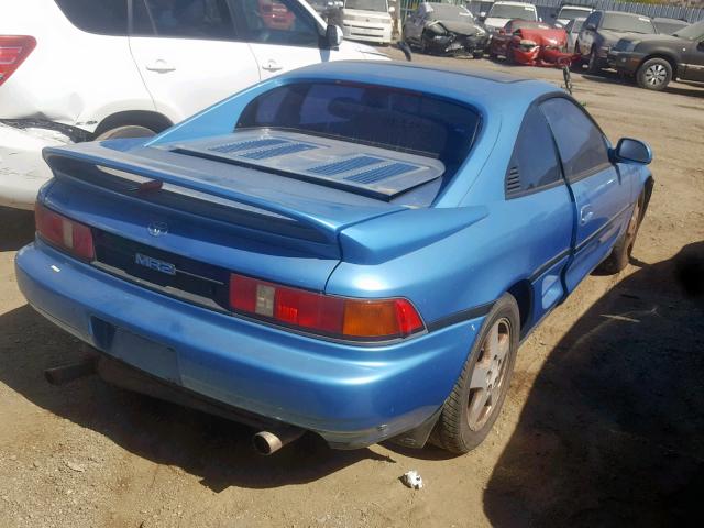 JT2SW21MXP0020831 - 1993 TOYOTA MR2 BLUE photo 4