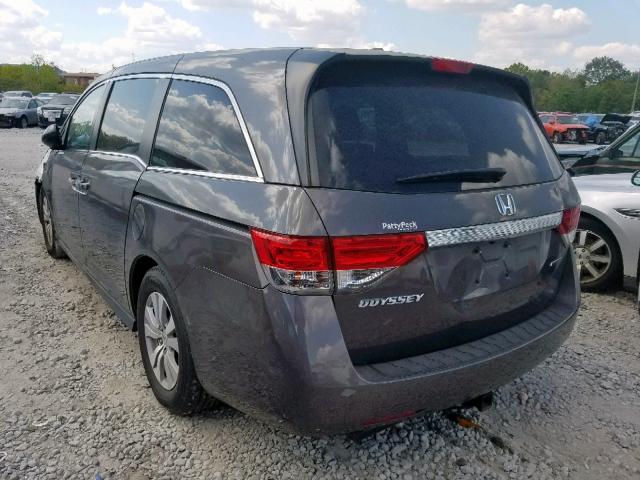 5FNRL5H39GB023315 - 2016 HONDA ODYSSEY SE GRAY photo 3