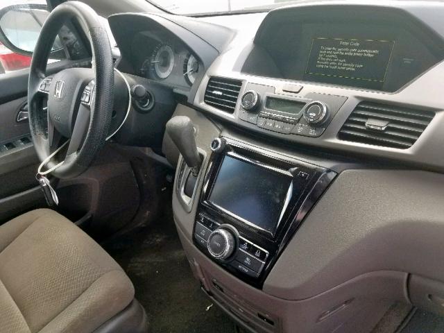 5FNRL5H39GB023315 - 2016 HONDA ODYSSEY SE GRAY photo 9