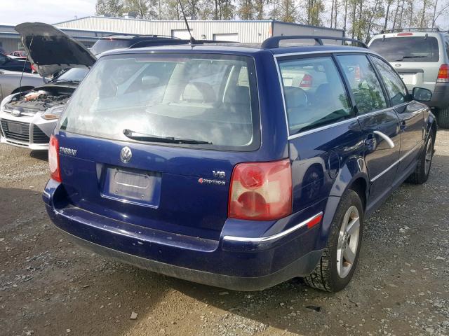 WVWYH63B94E161029 - 2004 VOLKSWAGEN PASSAT GLX Mavi foto 4