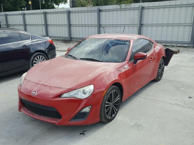 JF1ZNAA17D1715031 - 2013 TOYOTA SCION FR-S RED photo 2