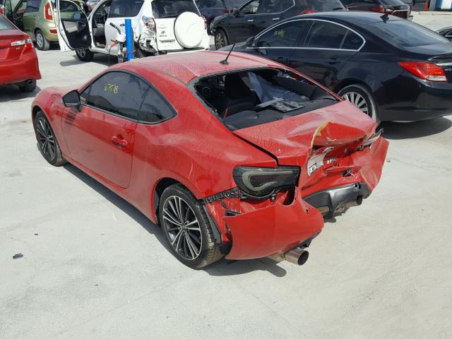 JF1ZNAA17D1715031 - 2013 TOYOTA SCION FR-S RED photo 3
