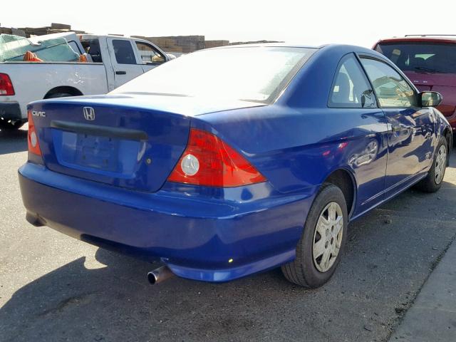 1HGEM21114L034872 - 2004 HONDA CIVIC DX V BLUE photo 4