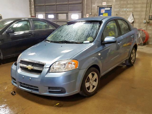 KL1TD56627B054559 - 2007 CHEVROLET AVEO BASE Blau Foto 2