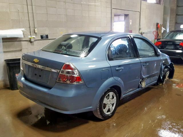 KL1TD56627B054559 - 2007 CHEVROLET AVEO BASE Blau Foto 4