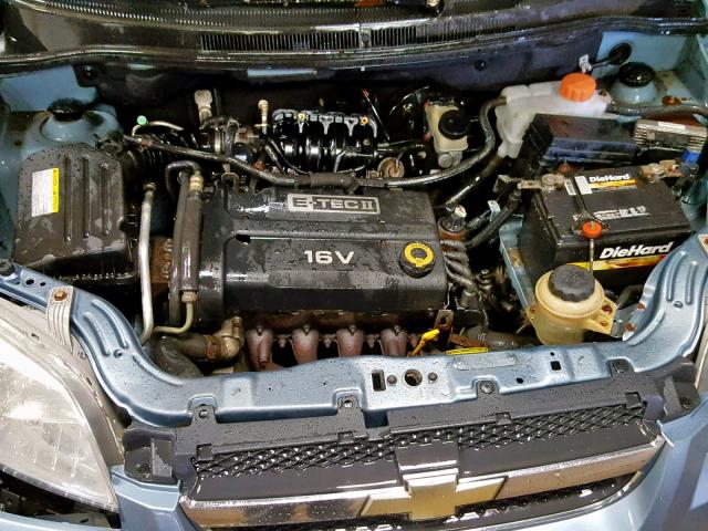 KL1TD56627B054559 - 2007 CHEVROLET AVEO BASE Blau Foto 7