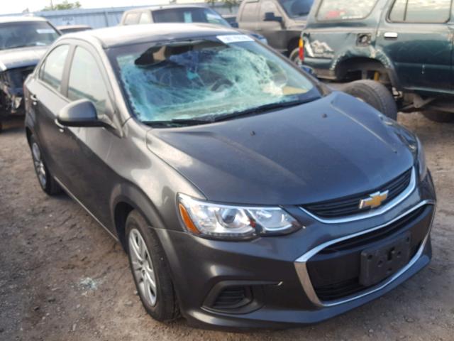 1G1JB5SH1H4150629 - 2017 CHEVROLET SONIC LS CHARCOAL photo 1