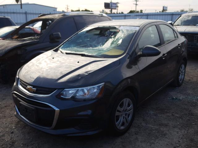 1G1JB5SH1H4150629 - 2017 CHEVROLET SONIC LS CHARCOAL photo 2
