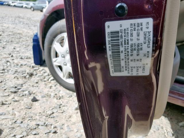 3C8FY4BB51T640877 - 2001 CHRYSLER PT CRUISER PURPLE photo 10